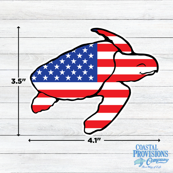 USA Turtle Decal