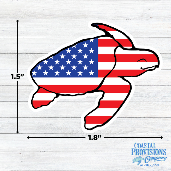 USA Turtle Decal