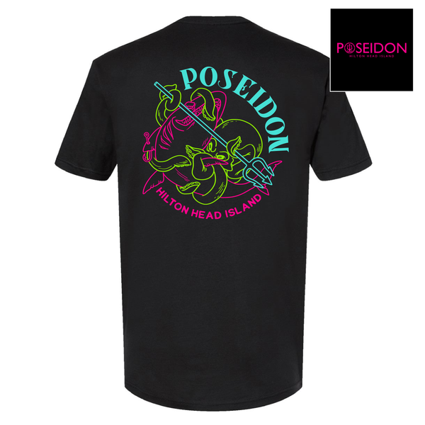 Shark/ Octopus Poseidon Short Sleeve