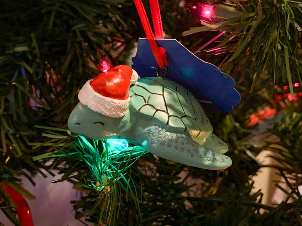 Shoogie the Sea Turtle Christmas Ornament