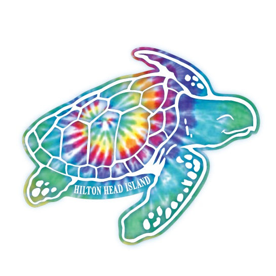 Tie Dye Shoogie Turtle Sticker