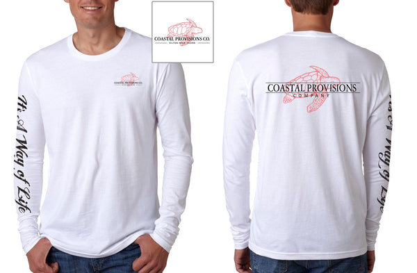 Traditional Logo Long Sleeve - Pink Turtle
